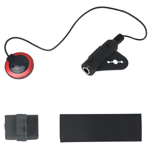 Piezo Tonabnehmer für Gitarre, Violine, Banjo, Ukulele, Cello - Mini Pickup mit Kontaktmikrofon für Akustikgitarre