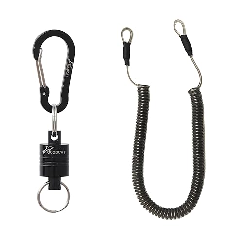 GOODCAT Strongest Magnetic Net Release Magnetic Keychain Fly Fishing Net Retractor Magnet Clip