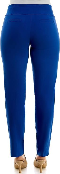 Zac & Rachel Women's Millennium Fabric Pull-On Slim Leg Pant, Surf The Web, 14S4