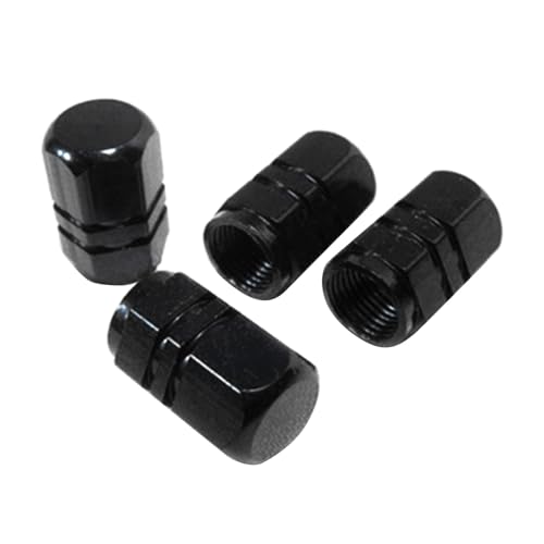 Upgrades Aluminium Reifenventile Abdeckungen Secure & Stilvolle Hexagon Caps Autoradventile Stammkappen 4pcs Für Fahrzeugräder Mit Leckdelikte Reifenzubehör