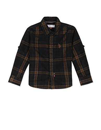Image of U.S. POLO ASSN. Boy's Checkered Regular Fit Shirt