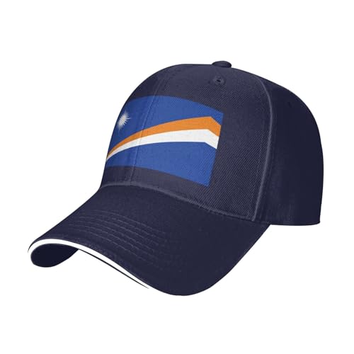 BLWSLC Drapeau des îles Marshall - Casquette de baseball décontractée imprimée - Convient pour la course à pied et le fitness en plein air