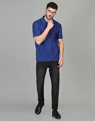 Image of INKKR Men's Casual Polo Neck Half Sleeve Solid T-Shirt (Pack-3)