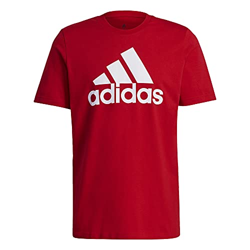 Adidas Essentials haut de sport homme t-shirt col rond vêtement coton noir