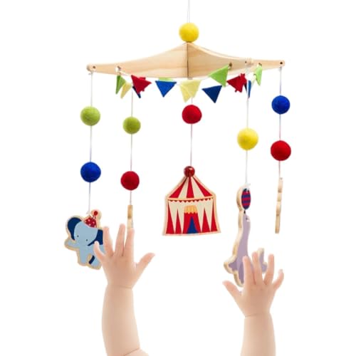 Mobile pour berceau activité sensorielle bébé et poussette salon