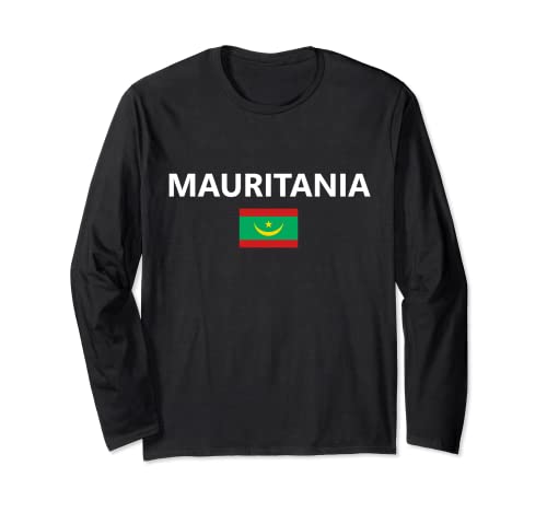 País de la bandera de Mauritania Manga Larga