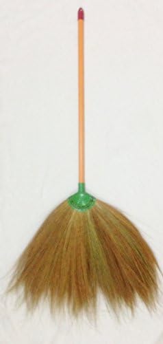 Broom Grass Plastic Handle Natural Color (4 Set/Pack)