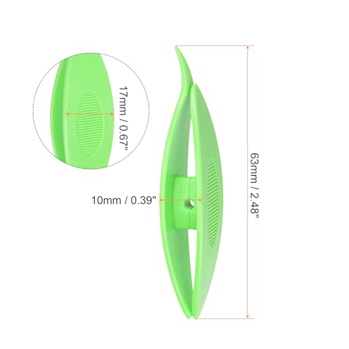 Image of HARFINGTON 2pcs Tatting Shuttles 63x17x10mm Colorful Plastic Shuttles for Lace-Making DIY Hand Craft Tool Knitting Arts Supplies, Green