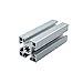 GTPBAO 4545 Aluminum Profile European Standard T Type Slot Linear Rail Extrusion Frame for Display Shelving Industrial Fencing Extruded Rail(600mm 23.62