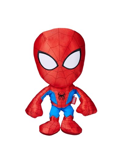 Marvel Spiderman – Peluche Kidult superhéroe, Figura de Tela Suave para coleccionar y abrazar, artículo para Fans de los niños y Fans de Marvel, 25 cm, a Partir de 0 Meses