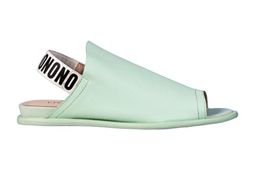 LF5997-2 Comfy Women's Leather Slippers Mint - Main Image