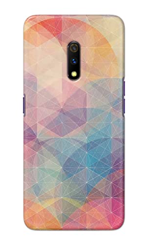 Image of Printed Hard Back Cover Case for Realme X | Oppo K3 Back Cover (Crumpled Paper Design) -1803