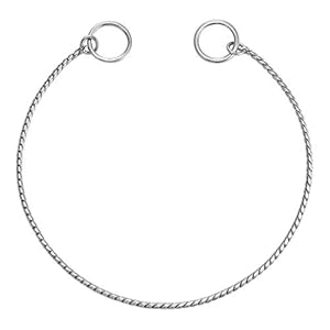 Mogoko Stainless Steel Dog Choke Chain Collar, Puppy Metal Snake Chain Pet Show Slip Collar Choker for Training Walking (Silver;16.0″*3.0mm)