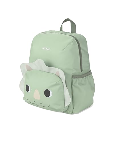 Image of Skip Hop Toddler Backpack with Adjustable Padded Straps, Front Zip Pocket and Side Bottle Pocket, Fits School Size Folders, Besties Squad, Dino, Age 3+