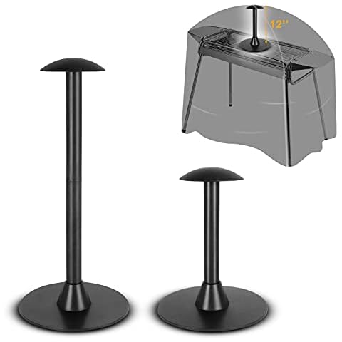 TBTeek Grill Griddle Cover Support Pole for Outdoor Small BBQ Gas Grill Table Covers, Prevent Water Pooling and Collecting Debris, Fits All inch Blackstone Weber Char-Broil Outdoor Grill Rack Covers Cover