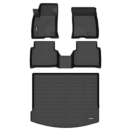 ANBINGO®Custom Toyota Prius/Prius Prime Floor Mats 2023-2026(NOT Prius LE),for Toyota Prius Car Weather Mat All Weather Mats for Prius TPE Car Matt Rugs for Prius Rubber Trunk Carpet for Prius Black 7)for Toyota Prius/2023-2026