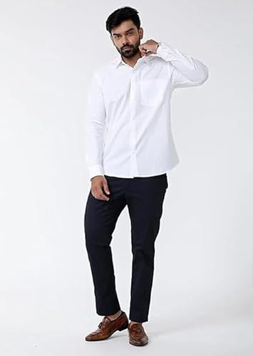 Image of Men's Khaadi Cotton Cuff Sleeves Solid Casual Shirt for Everyday Wear