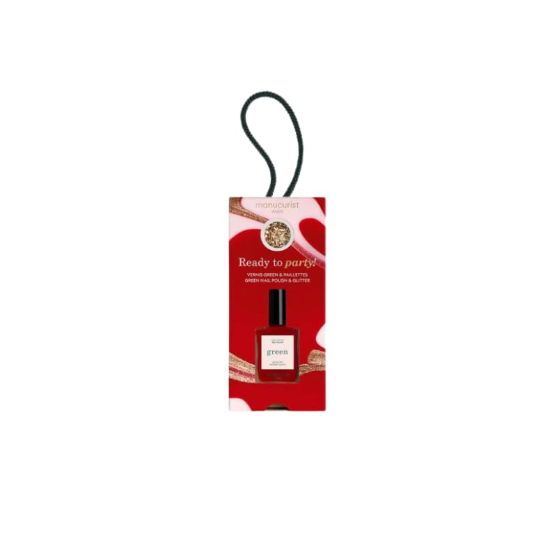 MANUCURIST Coffret green red velvet & paillettes