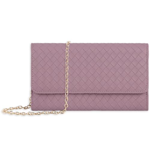 Image of U+U Small Crossbody Bags for Women, Cell Phone Purse Mini Clutch Bag with Removable Chain, Card Slots - Lightweight Purse