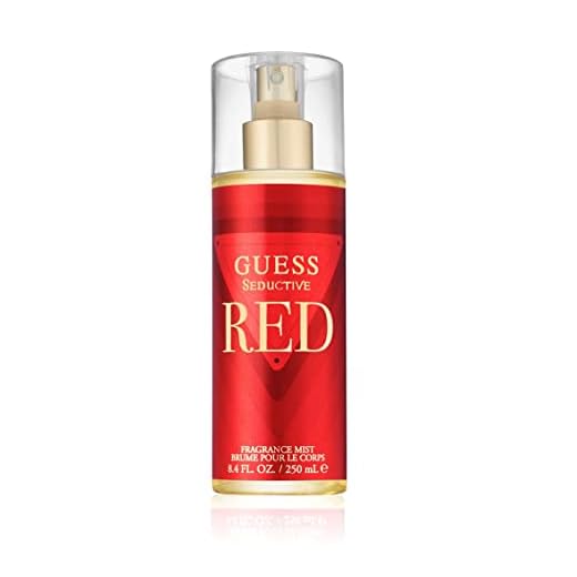 GUESS Seductive Red, Bruma Perfumada para Mujer, Fragancia Gourmand, Cereza, Vainilla, Pimienta Rosa, Aroma Seductora, 250 ml