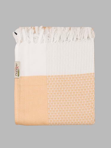 Image of RAMRAJ COTTON Pack Of 4 Cotton Bath Towel Set Crafted For Softness| Durability| And Comfortable Daily Use
