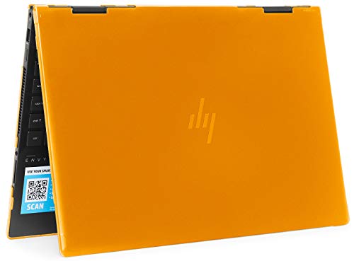 mCover Case Compatible for 2020~2022 15.6" HP Envy x360 15-EExxxx (AMD CPU) / 15-ED (Intel CPU) Series Laptop ONLY (NOT Fitting Any Other HP Models) - Orange