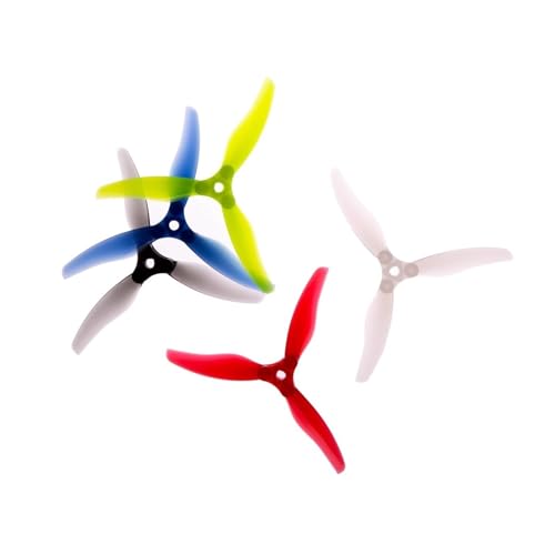 Fit for Apply to Freestyle Long Range RC 5inch Drones Parts,Used for F5135 5.1inch Foldable 3-Blade Propeller(4Pairs Blue)