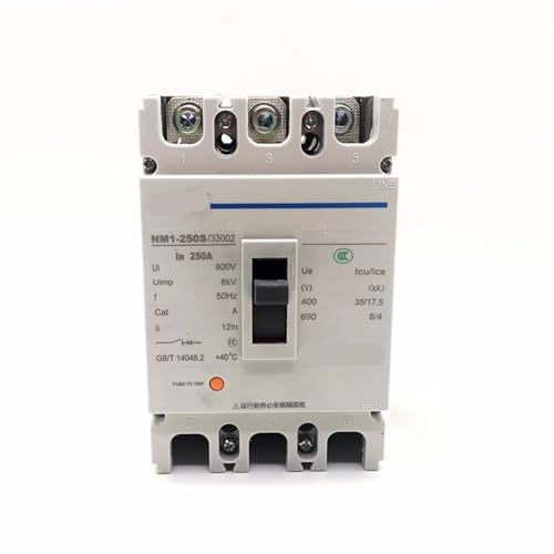 MCCB disjoncteur boîtier moulé NM1-250S/3300 3 pôles 100A stoppe les courts-circuits