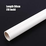 Longitud: 50 cm (19" ) YXA-Models, 2pcs Exterior Dia.32 40mm Tubo de PVC de 50 cm Longitud 19\" Tubo de Agricultura Jardín de riego de riego Acuario del Tanque de Agua de la Fuente PVC