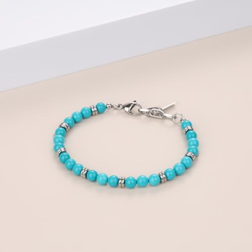 Pulsera GAVU Turquesa 6mm para Hombre Ajustable miniatura 4