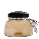 A Cheerful Giver - Cashmere Mama Scented Glass Jar Candle (22oz) with Lid & True to Life Fragrance Made in USA