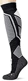 HEAD Unisex-Adult Performance Kneehigh Ski (1 Pack) Skiing Socks, mid grey/black, 39/42