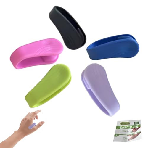 5 Stück Akupressur Set,Akupressur Handklammer Clip,Akkupressurringe Armband,Panikattacken Hilfsmittel Skills Set,Migräne Kopfschmerzen,Angststörung Hilfsmittel Tragbare Natürliche Linderung