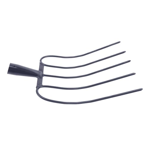 FUNOMOCYA Enhanced Durability Pitch Fork Metal Horse Manure Fork Versatile Farming Tool Easy Operation