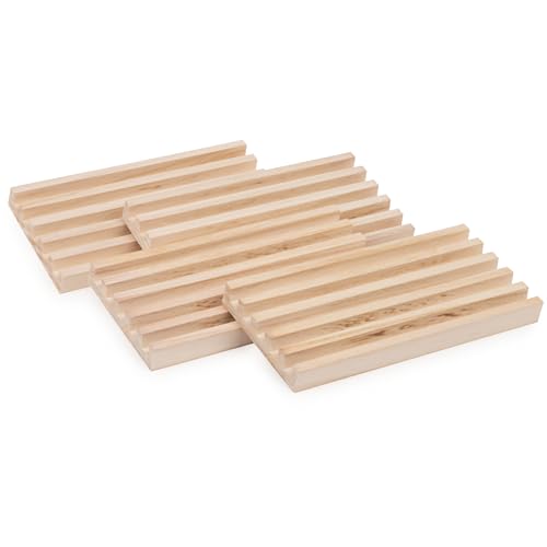 Spin Master Games 6061226 Wooden Domino Racks, Set Of 4 Trays For Mexican Train Dominoes thumb #3