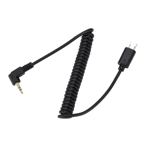 Agatige Shutter Release Cable,RM VPR1 3.5mm/2.5mm S2 Shutter Release Connecting Cord Cable for A7Iii A9/A99 ii A7 ii A6500 Connects Remote Trigger to Camera (3.5mm-S2 B)