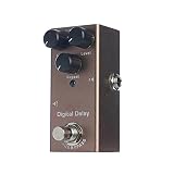 Digital Delay effect pedal features a special filter circuit to closely reproduce the sounds of ananlog delay. Delay time range: 25ms-600ms.