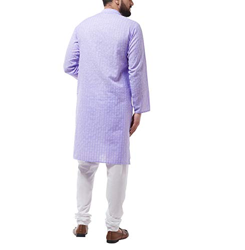 Sojanya (Since 1958 Men'S Cotton Kurta & Churidar Pyjama Set2