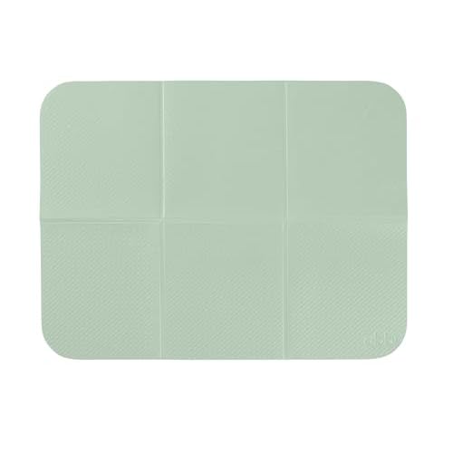 Ubbi On-The-Go Diaper Changing Baby Mat, Soft and Comfortable Diaper Bag Accessory Must Have for Newborns, Easy to Clean, Portable Folding Pad, Baby Traveling Accessories, Sage Green