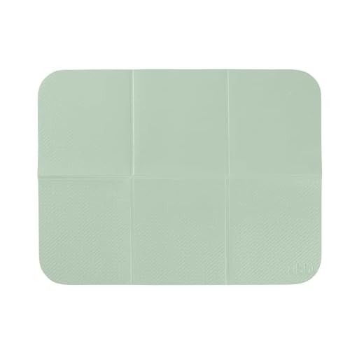 Ubbi On-The-Go Diaper Changing Baby Mat, Soft and Comfortable Diaper Bag Accessory Must Have for Newborns, Easy to Clean, Portable Folding Pad, Baby Traveling Accessories, Sage Green