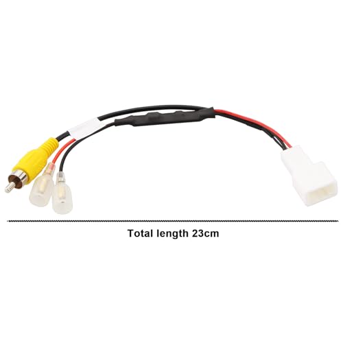 Image of SING F LTD 2Pcs 4Pin Car Reverse Camera Retention Wiring Harness Connector Rear Reversing Camera Adaptor Compatible with Toyota, 23cm