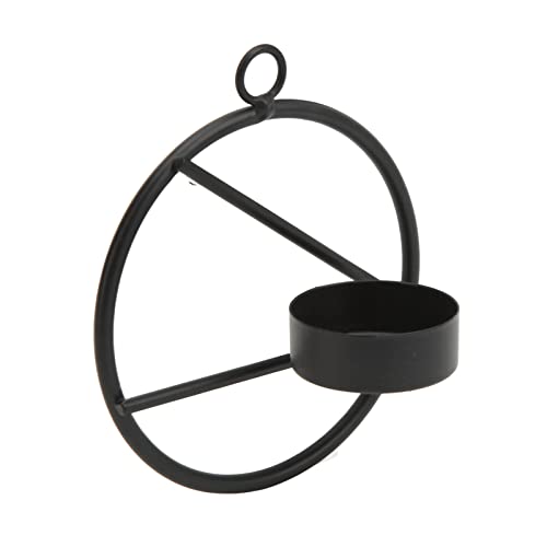 Cyrank Bougeoir Mural en Fer à Suspendre, Bougeoir Mural, Bougeoir Suspendu, Photophore, Art Mural, Bougeoir pour Salon, Chambre à Coucher, Salle De Bain, Décoration