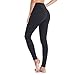 OJIRRU Legging Femmes, Legging de Sport Femme,Pantalon Yoga avec Poche,Taille Haute Femmes Mode Faire des Exercices Leggings,Pantalon de Pilates,Fitness Dp16(Noir,XL)