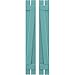 Ekena Millwork ARW102SB207X77PTH Americraft Two 2 Exterior Real Wood Spaced Board-n-Batten Shutters w/Z-Bar (Per Pair), 7 1/2"W x 77"H, Pure Turquoise