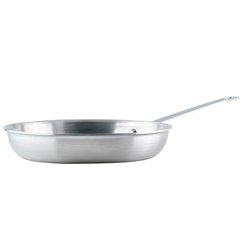 Winco Commercial-Grade Aluminium Fry Pan/Skillet, Natural Finish, 10