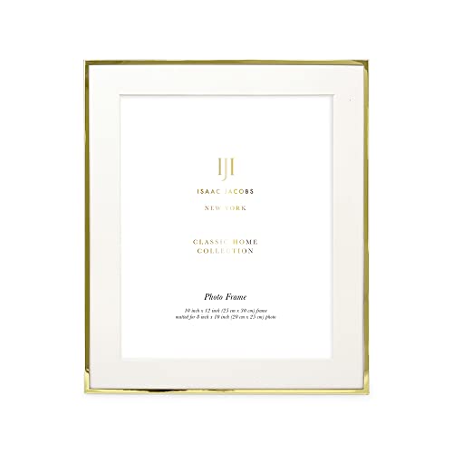 Isaac Jacobs 25.4x30.5 cm (mattiert, 20.3x25.4 cm) Goldfarbener Metall-Bilderrahmen… – Ansicht 2