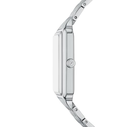 Image of Fossil Womens Raquel Silver Quartz Stainless Steel White Dial Analog Watch ES5400