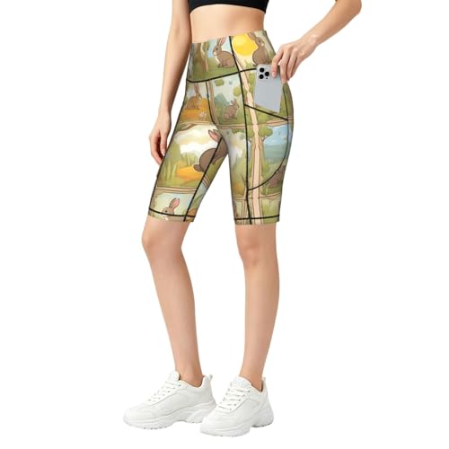 Legging dessin animé pour femme : pantalon d'entraînement doux de la gym au salon