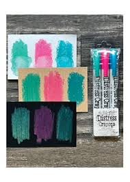 Trebbies Tim Holtz Distress Pearlescent Crayons Holiday Bundle - Distress Crayons #4, #5, #6 Detail Sticks