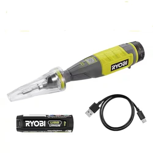 RYOBI USB Lithium Soldering Pen Kit with 2.0 Ah Lithium-ion Rechargeable Battery, Green